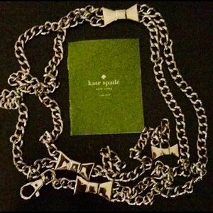 ♠️ kate spade ♠️ silver with signature bow belt